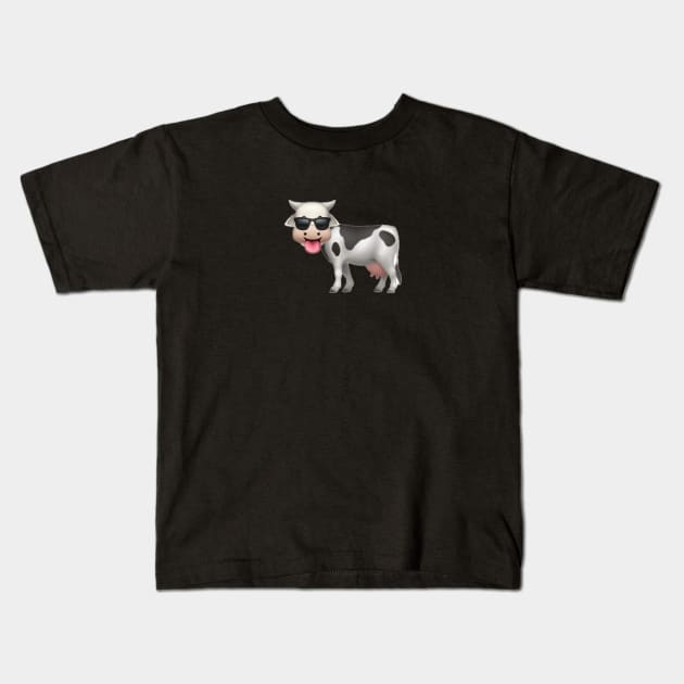 Happy Cow! Kids T-Shirt by MooseFish Lodge